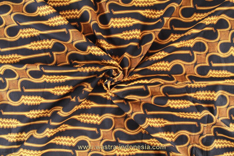 Indonesian Hand Stamped Batik Fabric, Batik Cap, Traditional Jav Indonesian Hand Stamped Batik Fabric, Batik Cap, Traditional Jav
