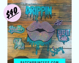 Drippin Lips 7 Patch Set