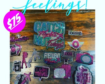 Catch Flights Not Feelings 15 Patch Set