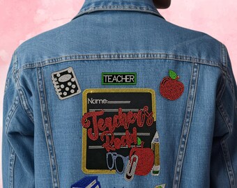 Teachers Rock, Bling Patch Set | High-Intensity Sparkle Composite, Smooth Touch, 7 Count