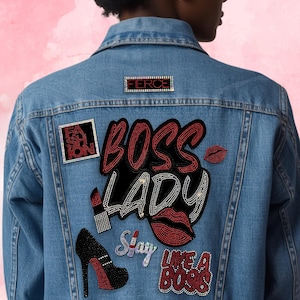 Boss Lady, Bling Patch Set | High-Intensity Sparkle Composite, Smooth Touch