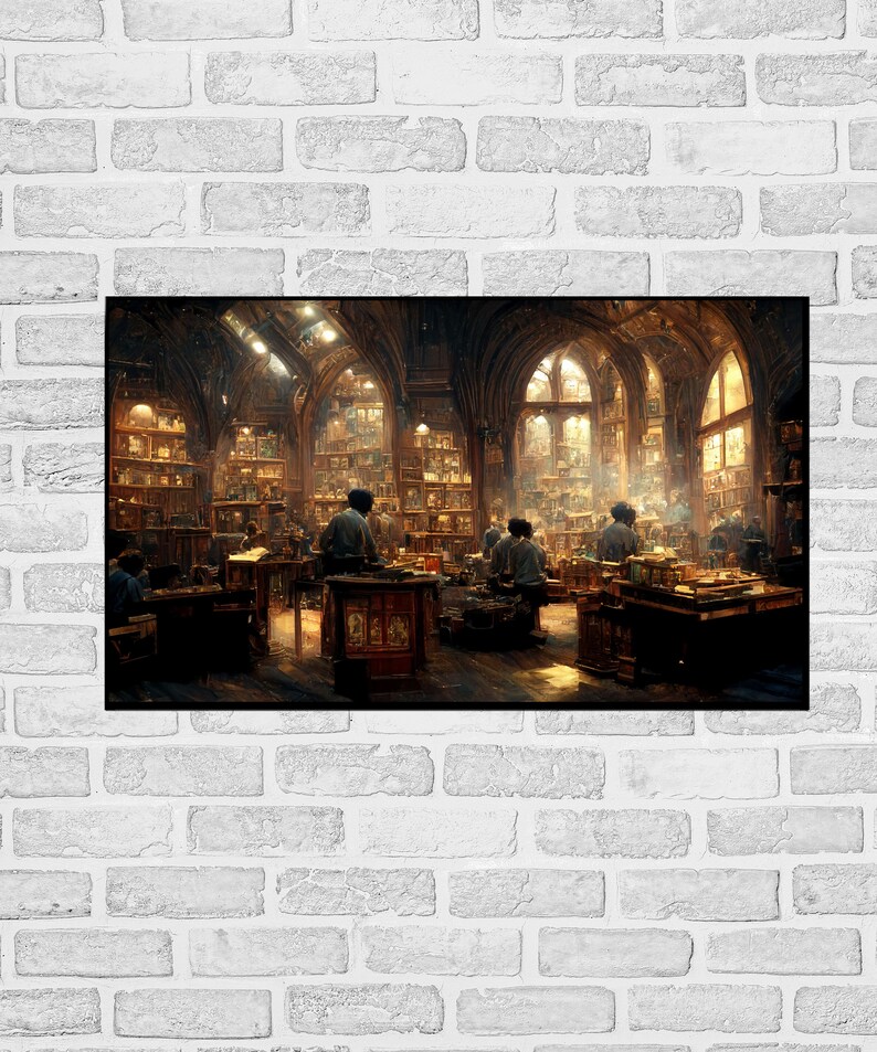 Hogwarts Hallway Ai Generated Artwork Harry Potter Gift - Etsy Australia