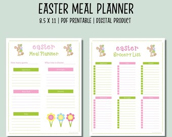 Paasmaaltijdplanner | Paasmenu | Paasboodschappenlijstje | Paasdinerplanner