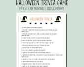 Halloween Trivia Game | Halloween Printable Party Games | Halloween Quiz | Fun Halloween Game | Halloween Party Game for Kids and Adults