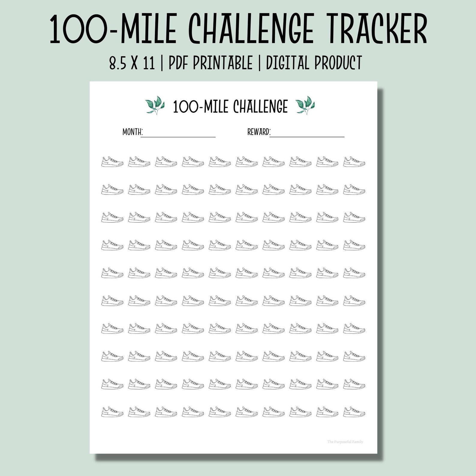 100-mile-challenge-tracker-printable-running-tracker-etsy