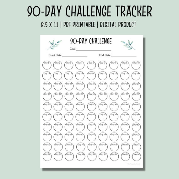 90-day-challenge-tracker-printable-pdf-habit-tracker-etsy-finland