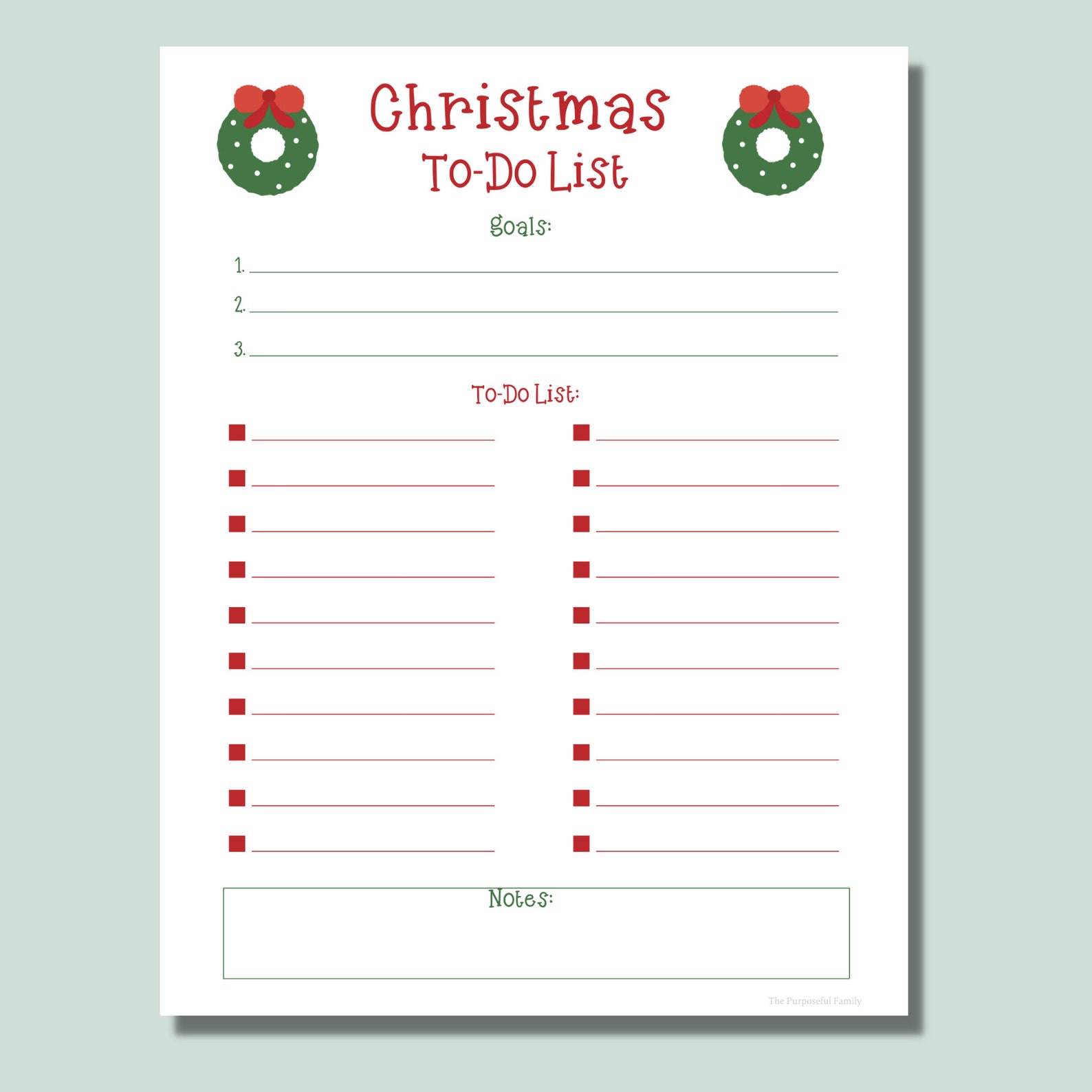 Christmas To-do List Printable | To-do List Planner | Holiday Planner ...