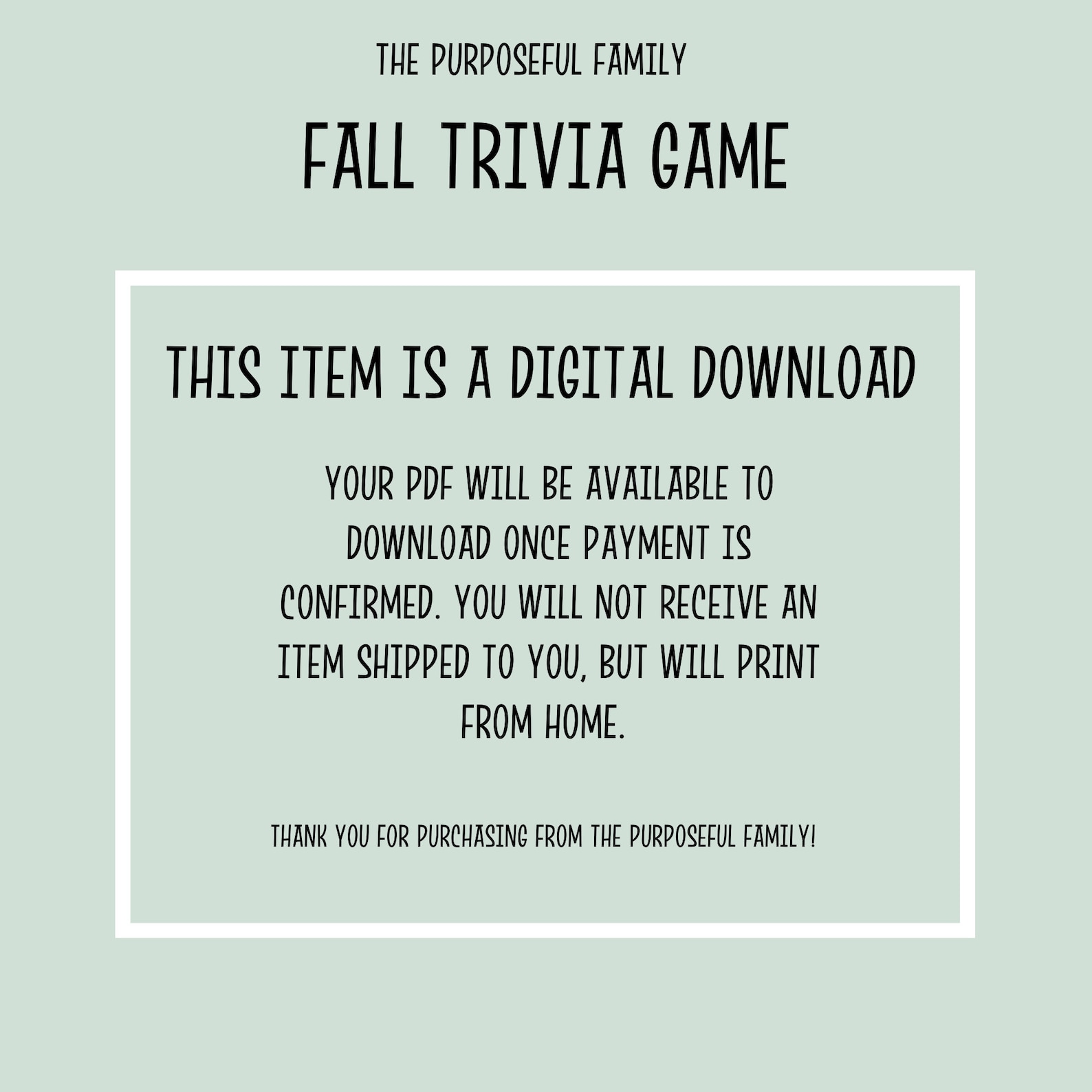 Fall Trivia Game |fall Printable Party Games | Fun Autumn Games ...