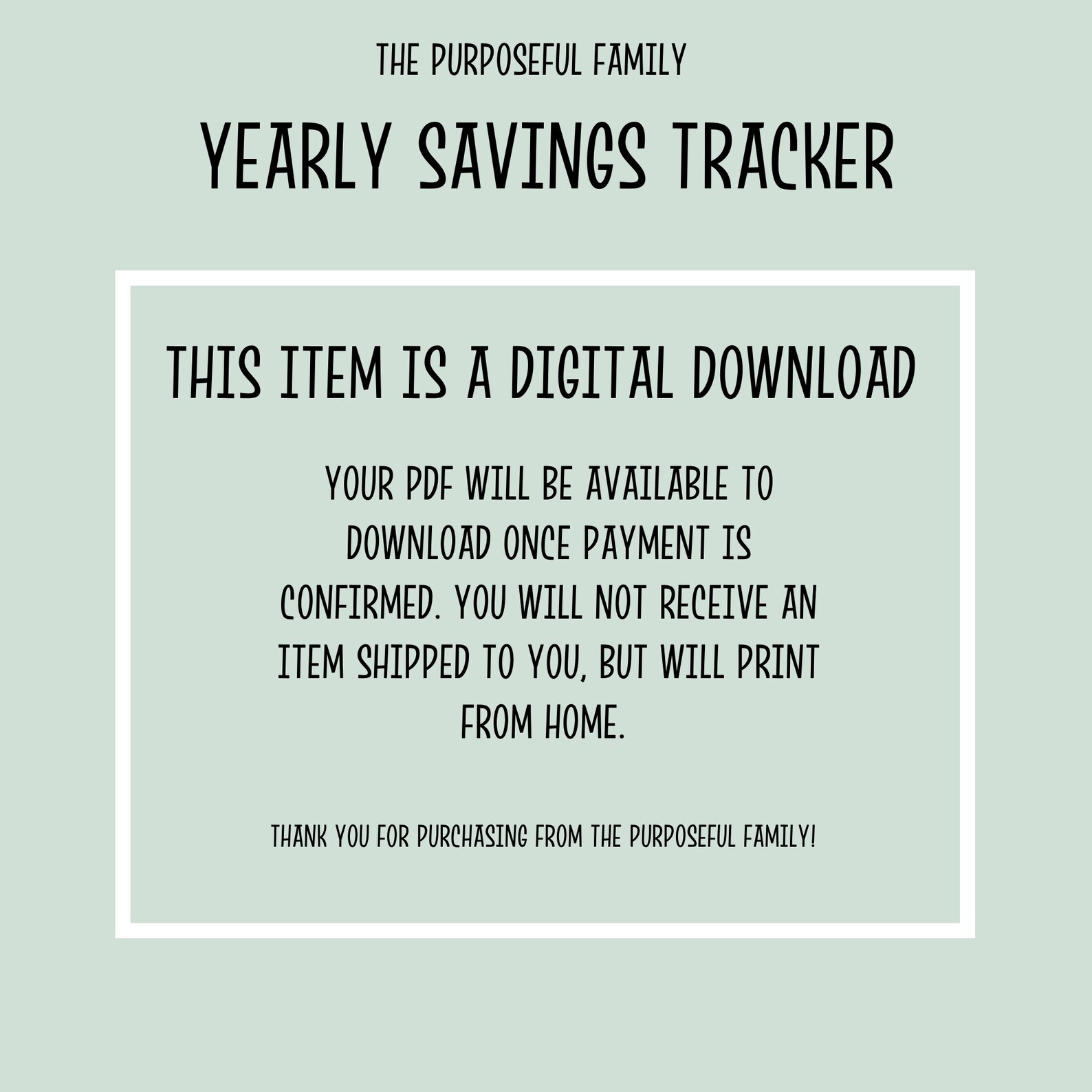 Yearly Savings Tracker PDF | Printable Savings Chart | Financial ...