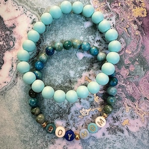 Boy Mom Beaded Bracelet Stack