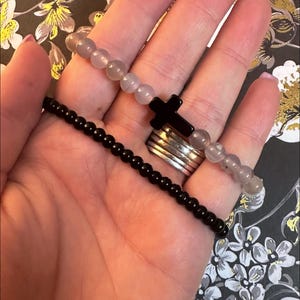 Cross Beaded Bracelet