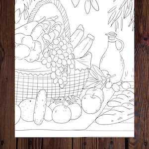 Farm Fruit Printable Adult Coloring Page from Manila Shine Coloring book pages for adults and kids, Coloring sheets, Coloring designs image 1