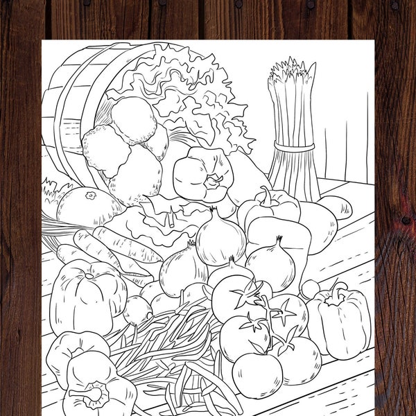 Adult Farm Coloring Books Etsy