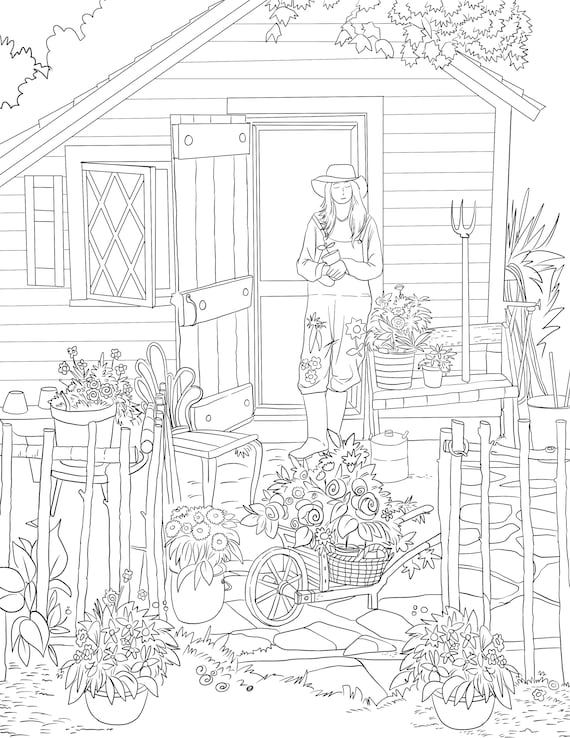 Farm Coloring Pages For Adults - Il 570xN.2927140483 P19j 