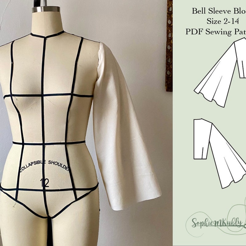 Bell Sleeve Pattern - Etsy