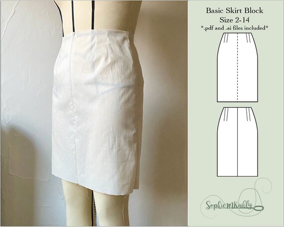 Basic skirt block : r/PatternDrafting