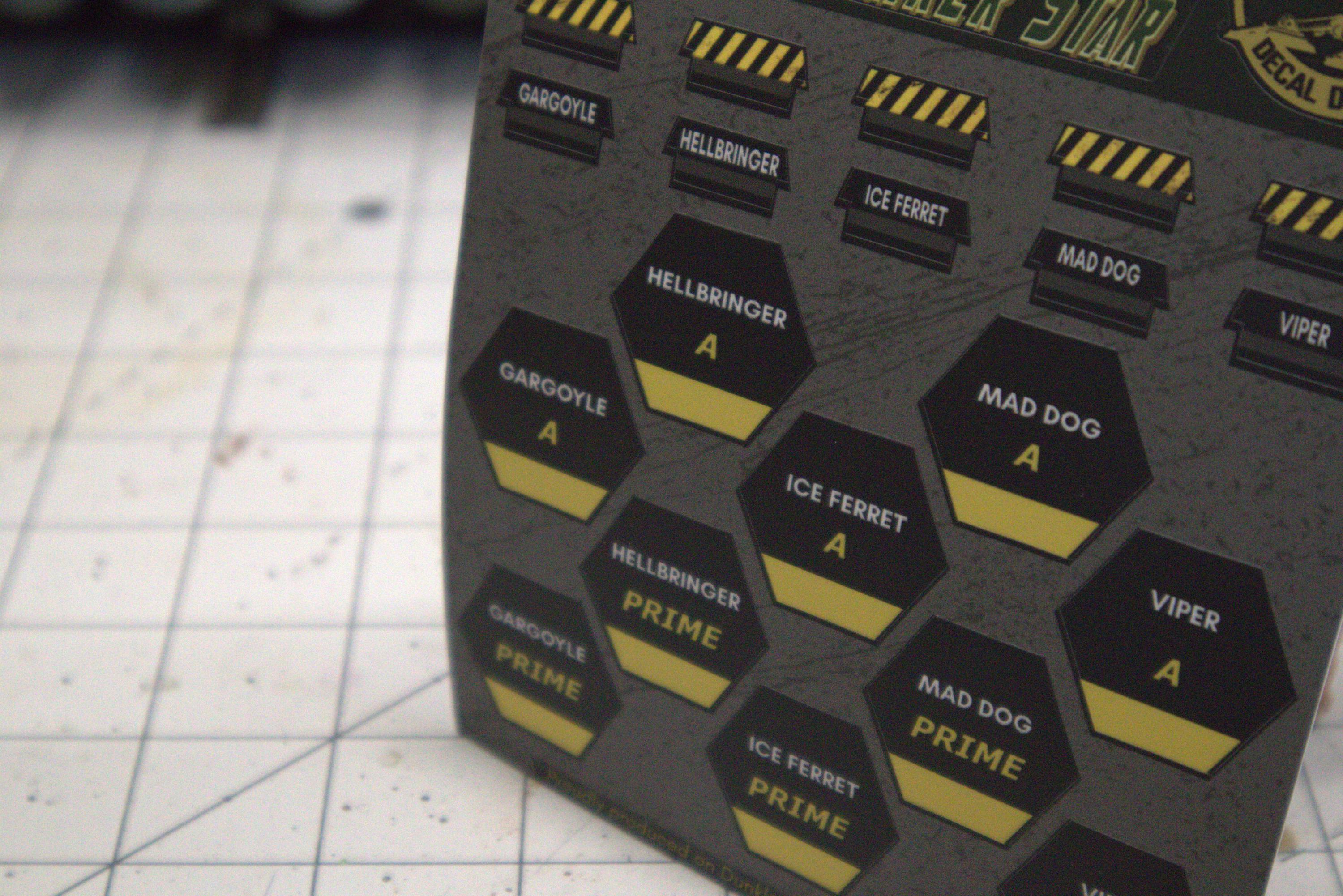 Clan Heavy Striker Star Battletech Alpha Strike Unit Stickers - Base ...
