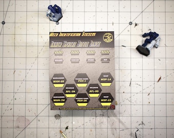 Inner Sphere Battle Lance BattleTech Alpha Strike Unit Stickers - Base Identification Decals