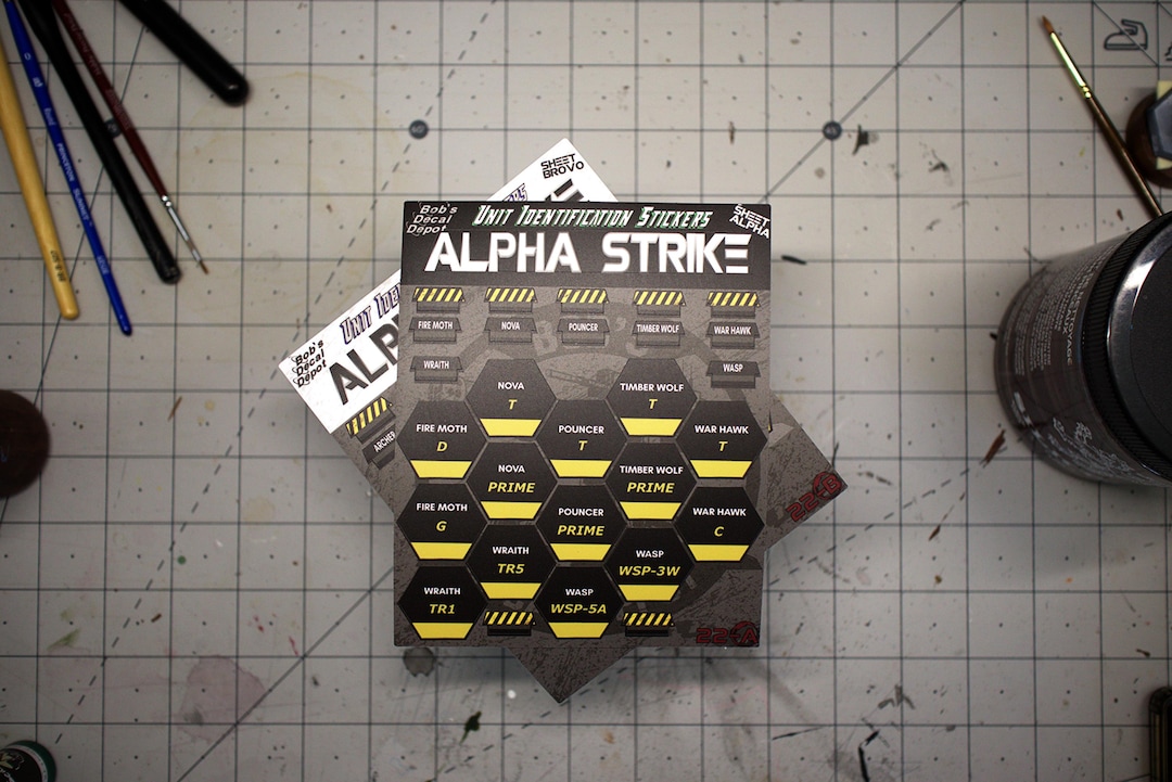 Alpha Strike Unit Identification Stickers – Battletech Mini Base Decals ...