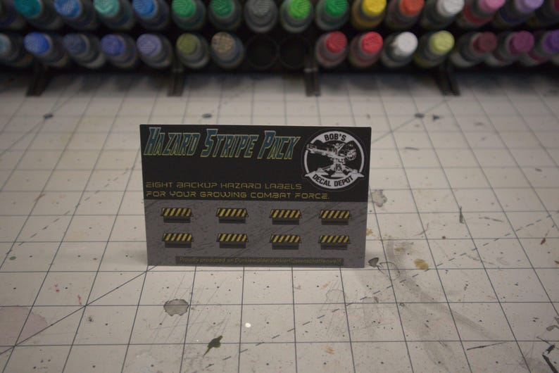 Universal Hazard Stripe Unit Stickers for Battletech and Alpha Strike ...