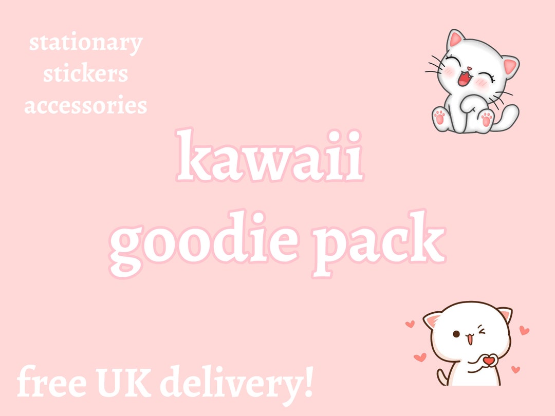 Kawaii Goodie Bag Pink Aesthetic Gift Stationary Etsy