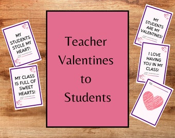 Valentine's Day Cards for Students From Teachers