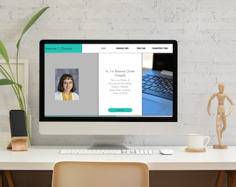 Custom (Portfolio) Website Design for Your University, Student, or Career Work Portfolio on Google Sites, Wix, or Wordpress