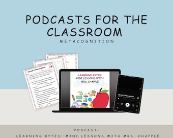 Metacognition Worksheet for Learning Bytes Podcast - Printable Educational Resource