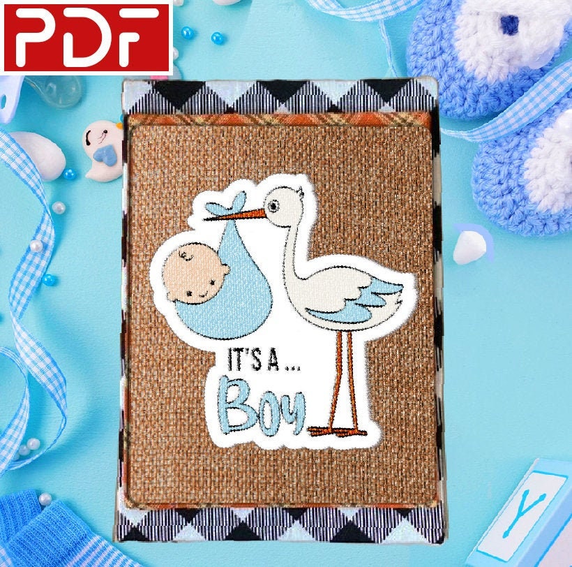 It's a Boy baby Shower Cross Stitch Pattern Etsy