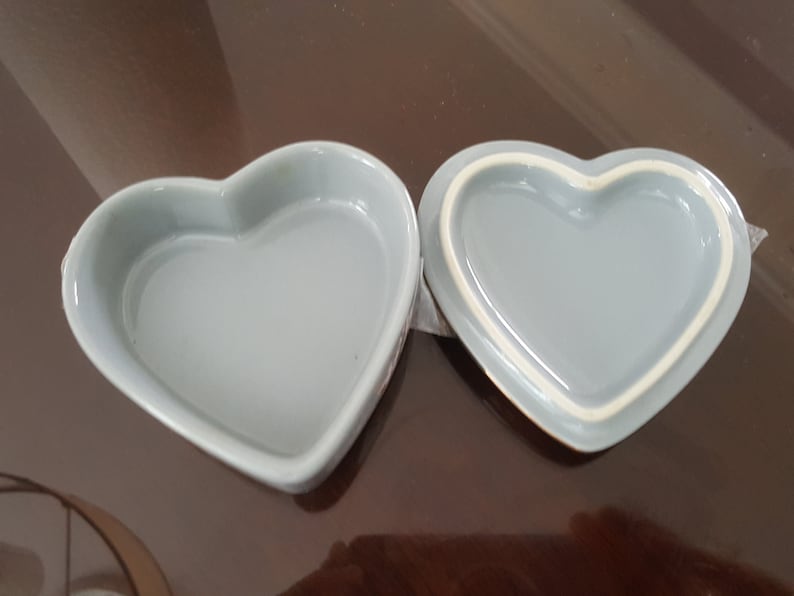 Blue Heart Japanese Trinket box