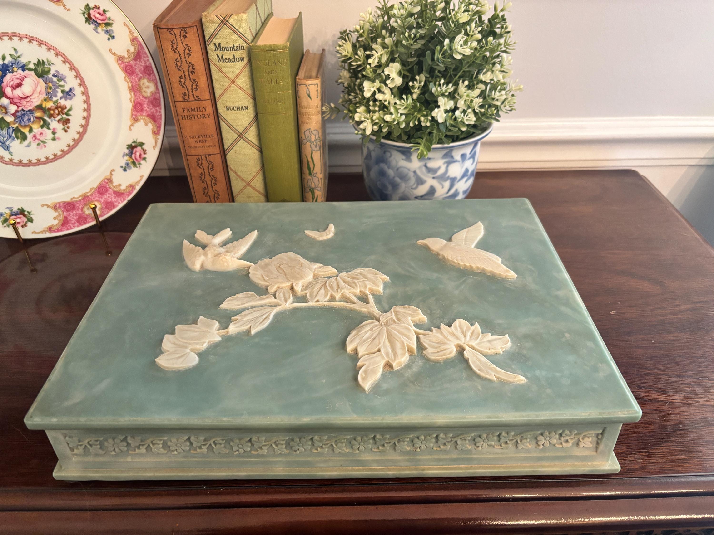 Incolay Stone Jewelry Box - Etsy