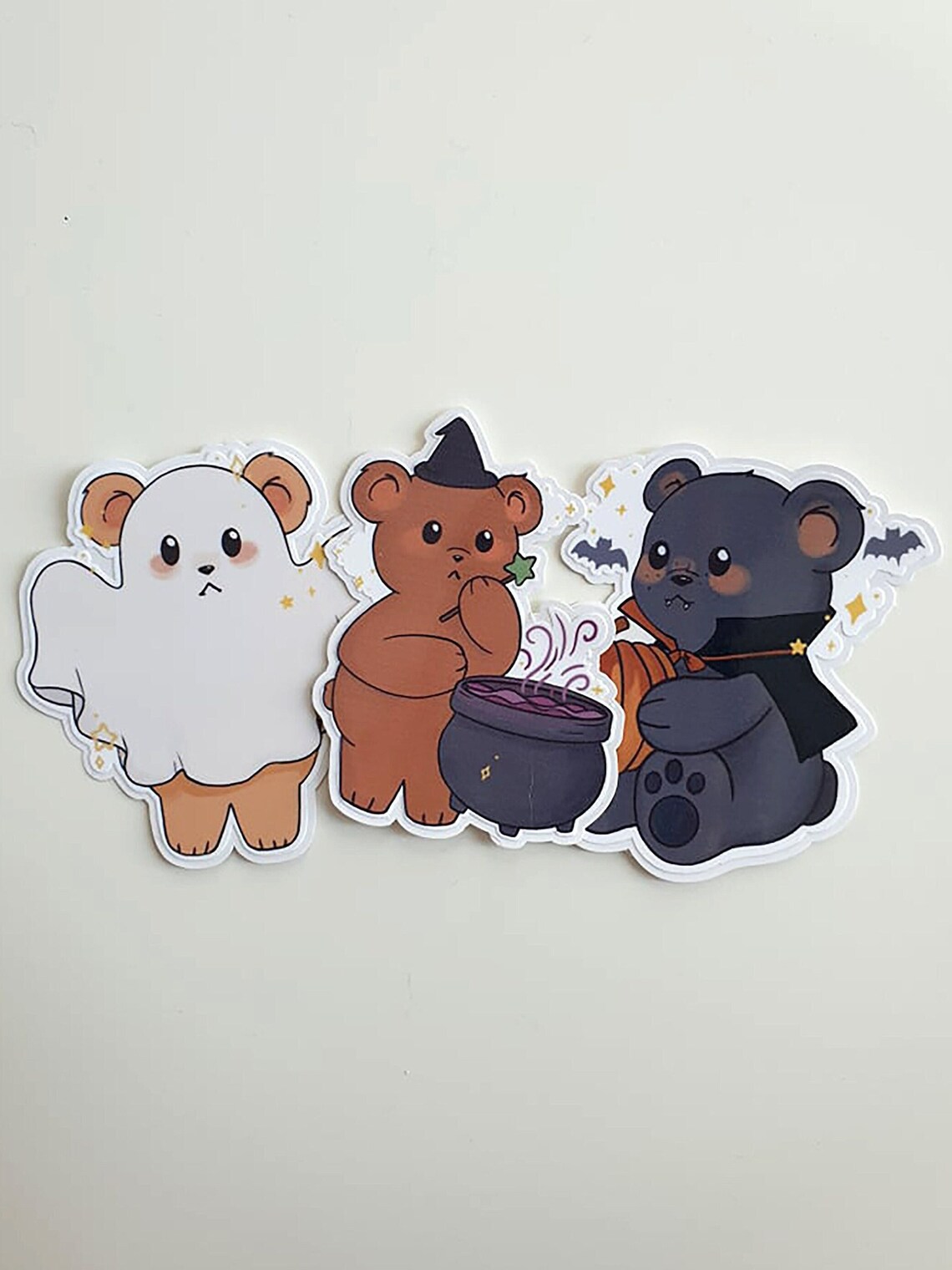 Spooky Bear Stickers Planner Journal Stickers Halloween Etsy UK