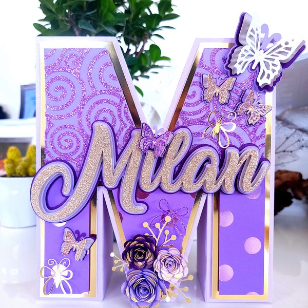 Personalized 3D letters, 3D letters for birthday, Custom 3D letters, 3D letters decoration party