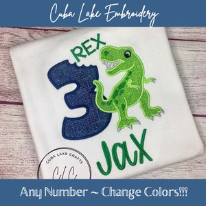 Boys 3 Rex 3rd Birthday Dinosaur Shirt | Boys T-Rex Dinosaur Shirt | Three Rex Birthday Shirt | Three Rex Birthday Shirt | Dinosaur