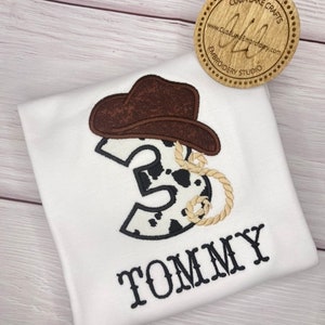 Boys 3rd Birthday Cowboy Shirt | Boys Western Cowboy shirt | Country Cowboy Birthday Shirt | Cowboy Western Party | Cowgirl Birthday Party