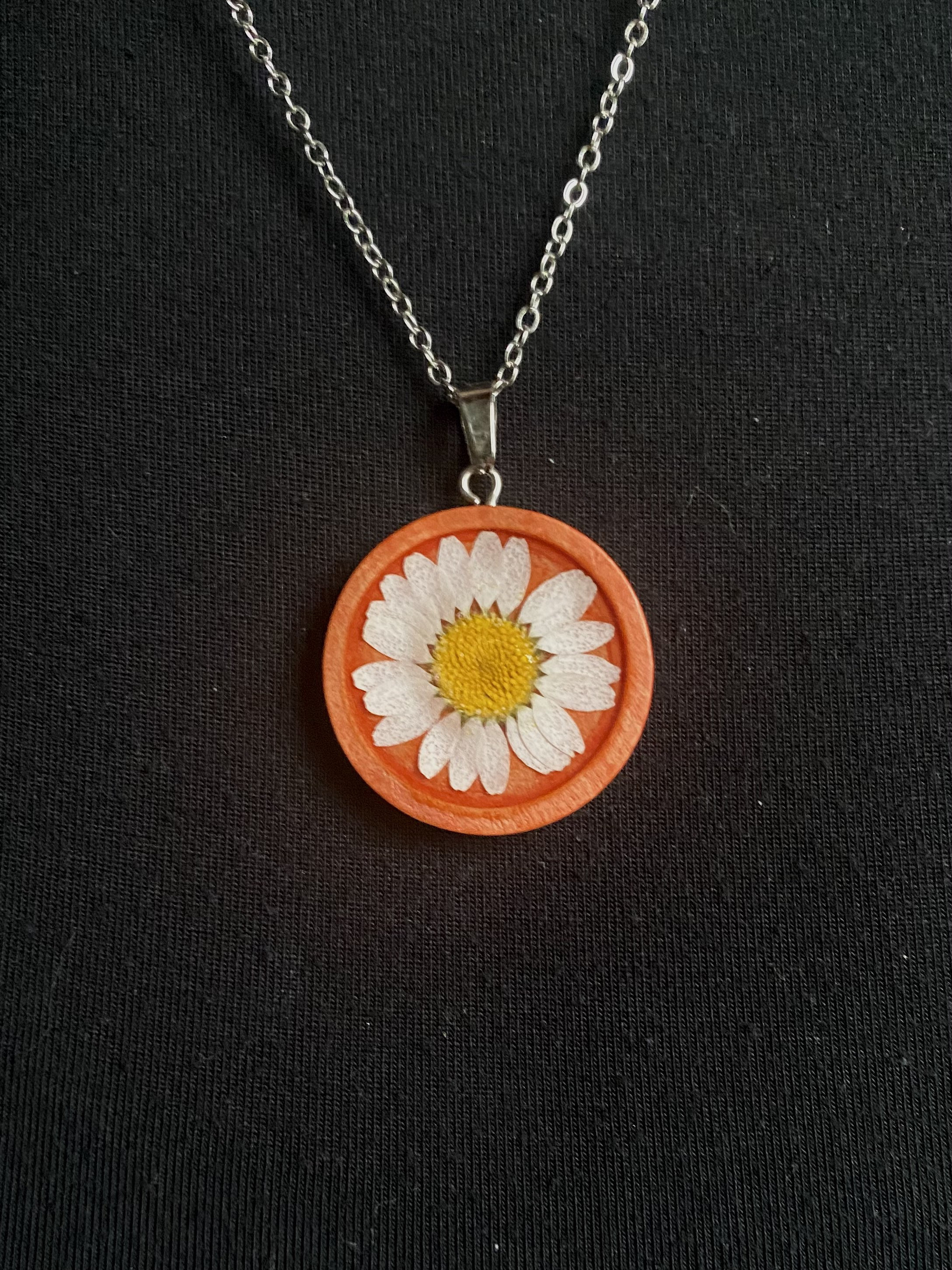 Daisy Pendant Etsy