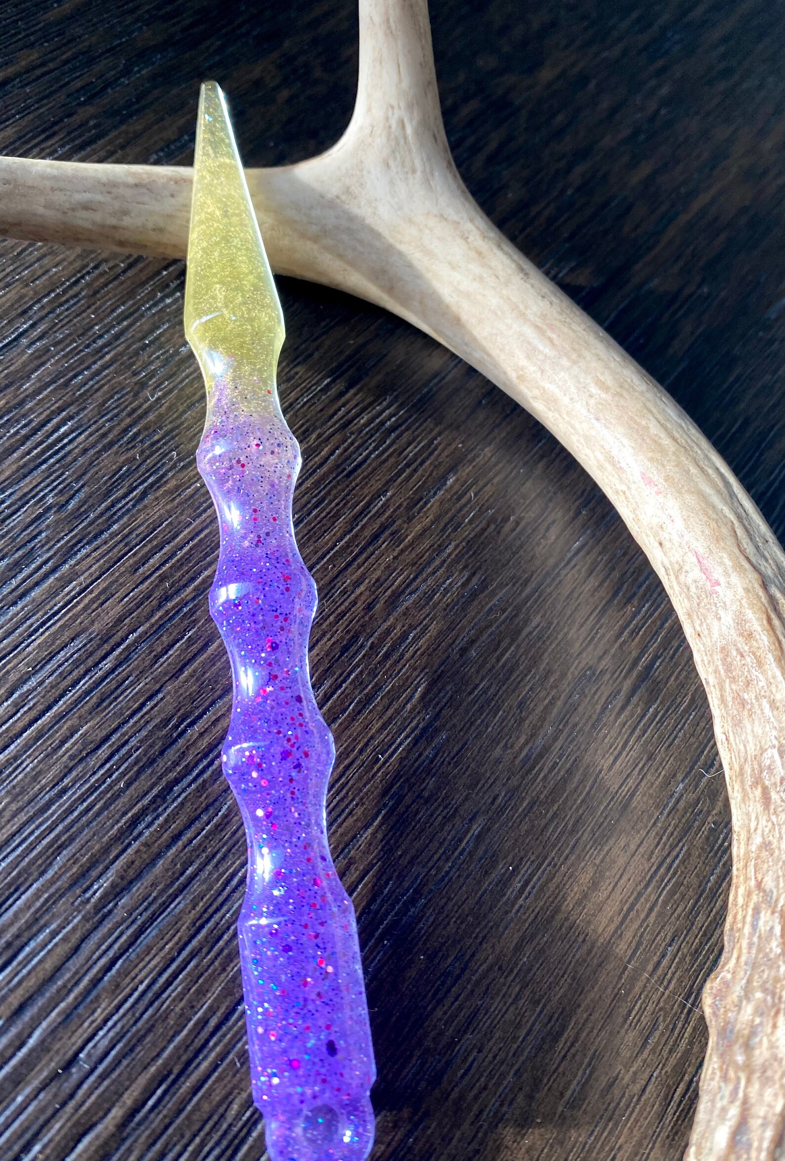 Bittersweet Nightshade Glitter Wand Keychain Etsy