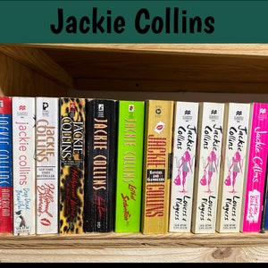 Jackie Collins, Choose Your Title, Mass Market Paperback Novels/Books, Used, Vintage, Romance, Suspense