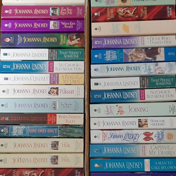 Johanna Lindsey, Choose Your Title, Paperback Novels, Paperback Books, Romance Books, Used Books, Historical Romance, Paranormal Romance