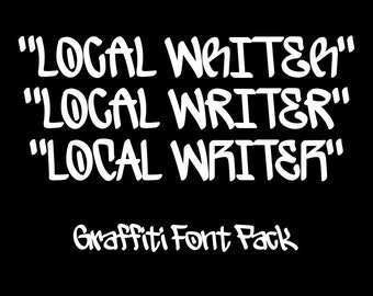 Local Writer Graffiti Font | Hand-drawn .OTF Typeface | Urban