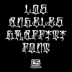 Fonte Los Angeles Cholo Graffiti Style .OTF | Tipo de letra desenhado à mão | Inspirado em Graffiti Urbano