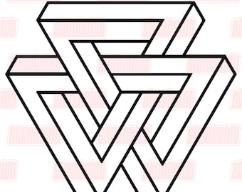 Geometria Sacra .SVG / Trinità / Triforza / Decalcomania / Adesivo / Grafica / Forma modificabile / File di taglio .SVG per Cricut, Brother, Glowforge ecc.