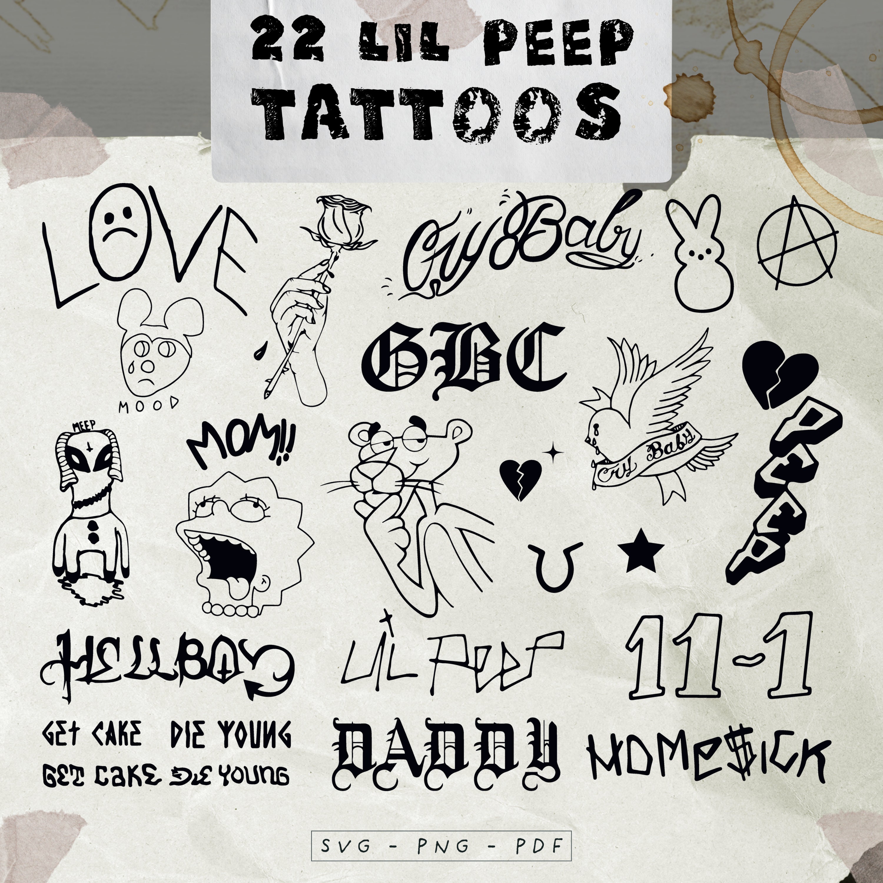 Share 77+ lil peep tattoo ideas - in.coedo.com.vn