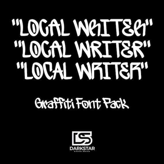 Local Writer Graffiti Font | Hand-drawn .OTF Typeface | Urban