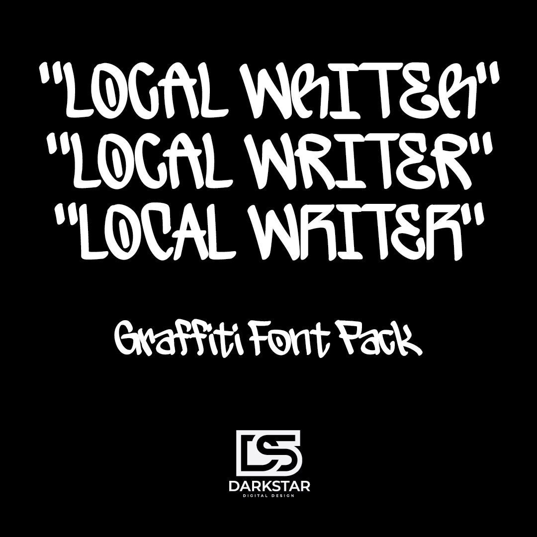 趣味 street fonts Local Writer Graffiti Font | Hand-drawn .OTF Typeface | Urban