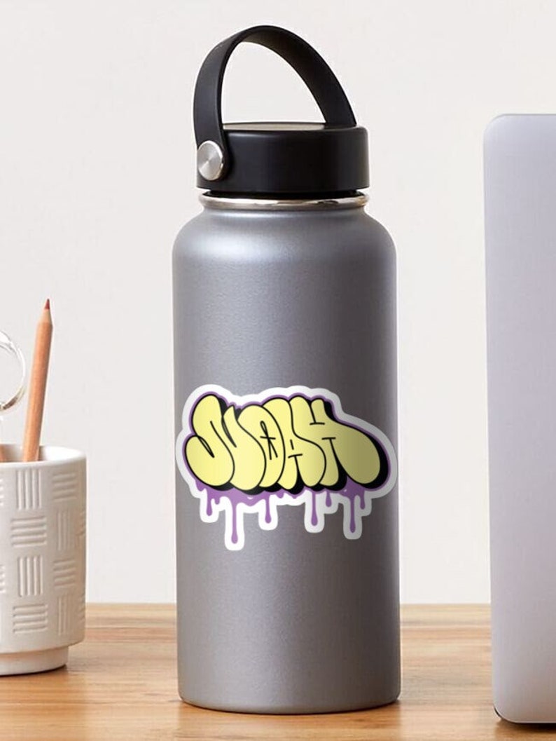 Noah Custom Graffiti Throw up Bubble Letters Layered Etsy
