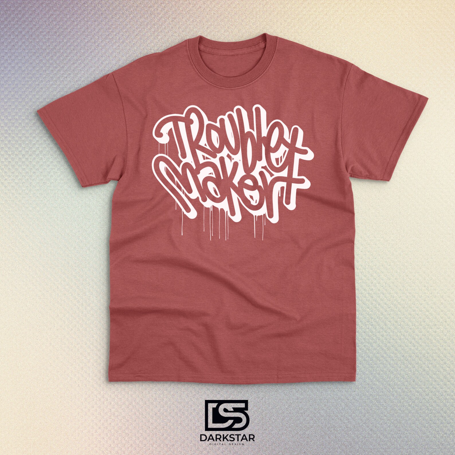 Troublemaker Sticker Trouble Maker Drippy Graffiti SVG Cut File for T-shirts/stickers/decals ...