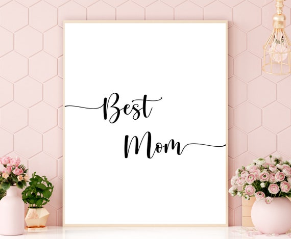 Best Mom Printable Mother's Day Printable Mother's | Etsy