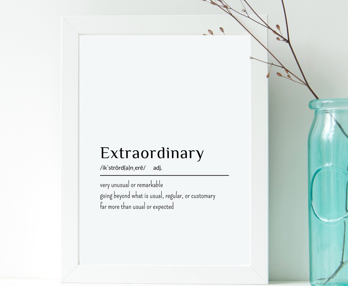 Extraordinary Definition Sign Definition Printable Poster - Etsy