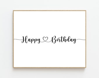 Happy Birthday Wall - Etsy